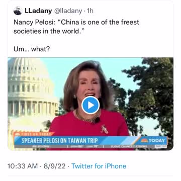 Pelosi: China is one of the freest countries in the world