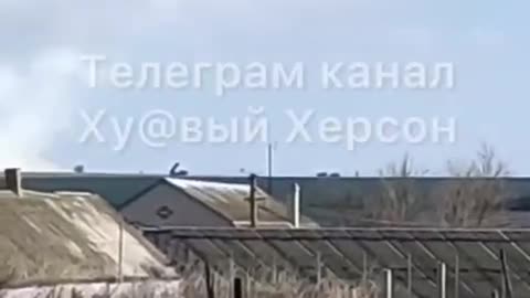 Powerful Russian MLRS "Smerch" or "Hurricane" hit the enemy from Kherson in the direction of Nikolaev