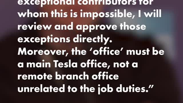 Elon Musk orders Tesla staff to return to office in a tense email...