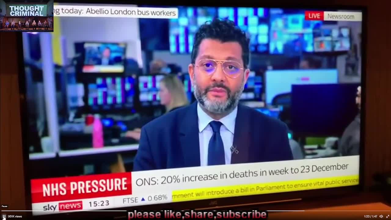 Sky News reporting excess deaths