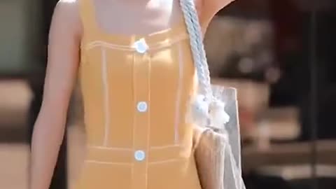 Hot girl in Golden dress 