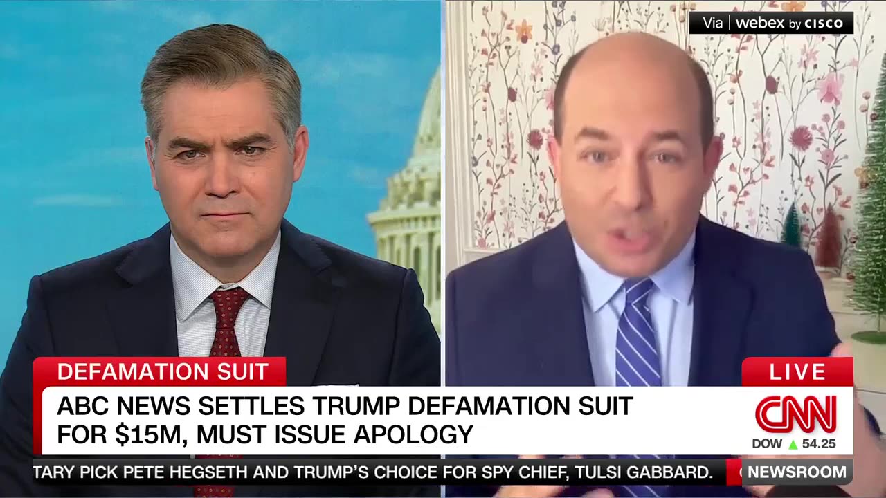 CNN's Jim Acosta on ABC Settlement, 12/16/2024