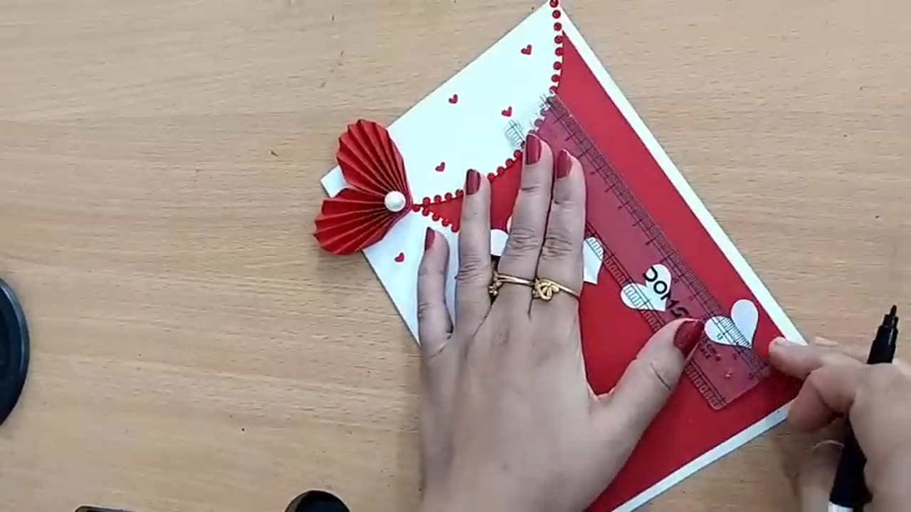 Easy and Beautiful Valentine's day cardHappy Valentine's Day Greeting card 2023DIY Love card