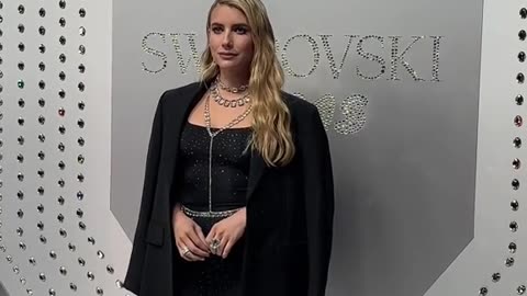 #emmaroberts #swarovski #skims #swarovskixskims