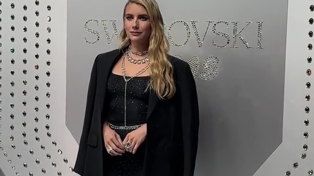 #emmaroberts #swarovski #skims #swarovskixskims