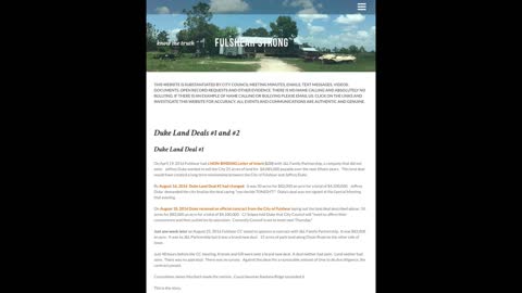 www.fulshearstrong.net 9/29/2016 FULSHEAR PARK LAND DEALS