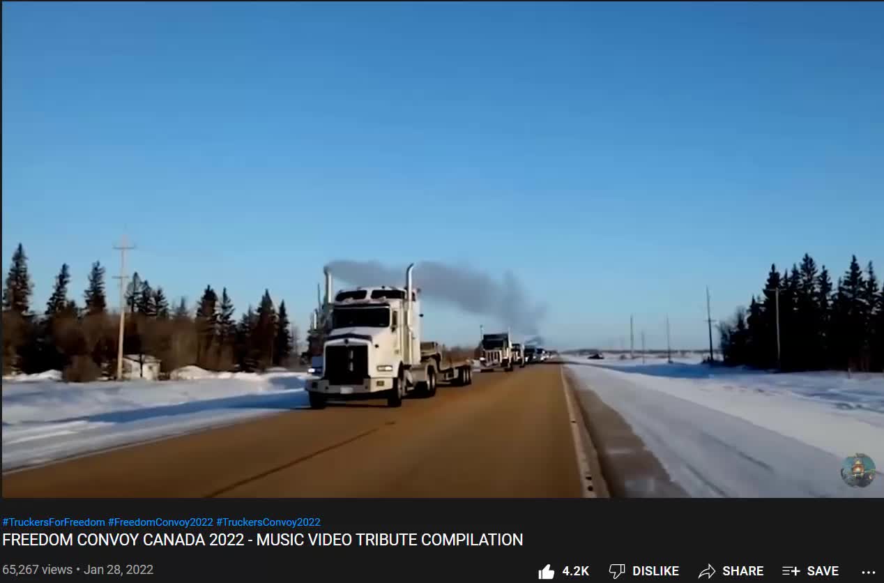 Truckers FREEDOM convoy Canada