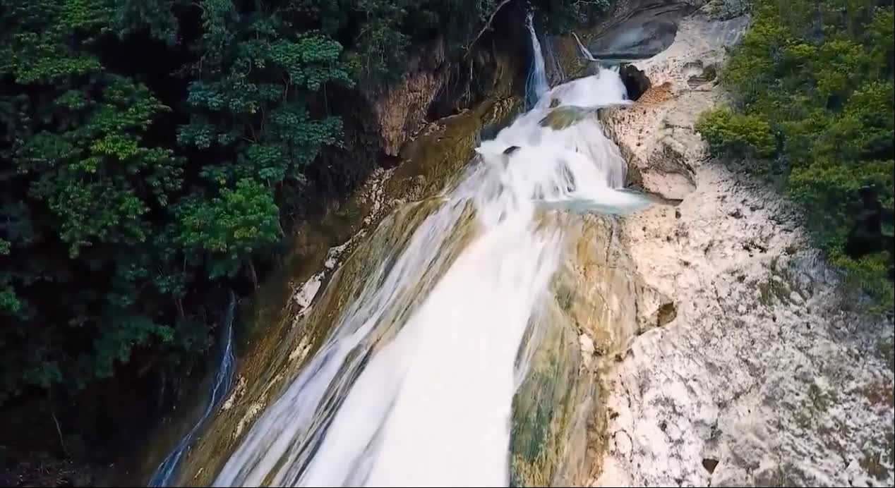 Waterfall in a canyon