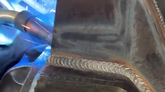 Look at the welding process.