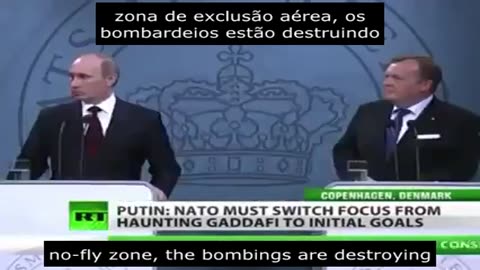 Putin: 'Quem deu à OTAN o direito de matar Gaddafi?'