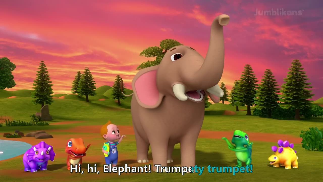 Animal Friends Nursery Rhyme - Baby Taku & Jumblikans Dinosaurs