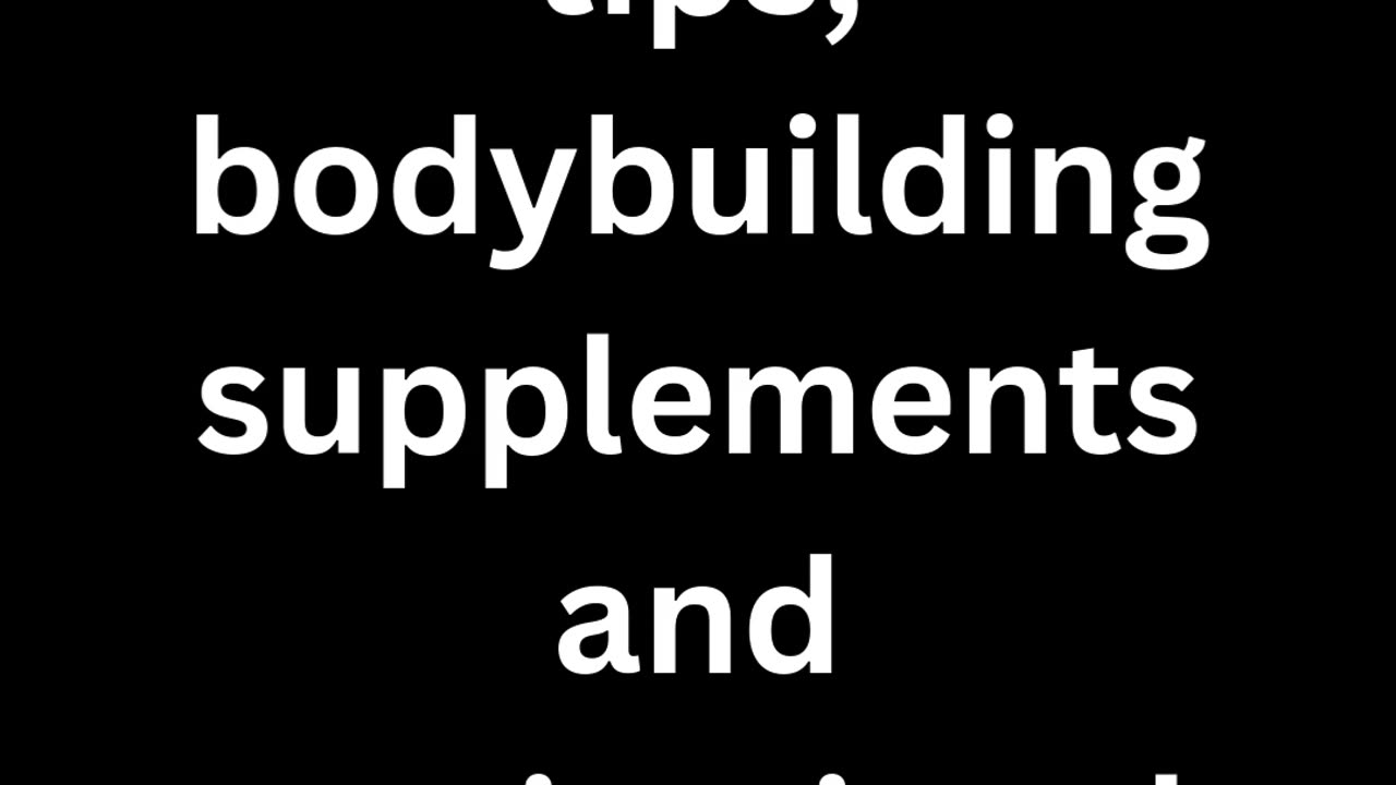 Bodybuilding Tips For Beginners 2