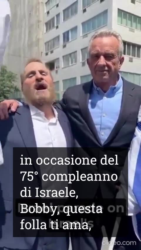 Robert F Kennedy jr in Israele, 26 aprile 2023