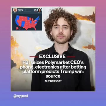 fbi raided ceo polymarkets shayne Clapton home crazy 11/20/24