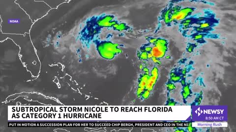 17_Subtropical Storm Nicole Expected To Hit Florida As Category 1 Hurricane