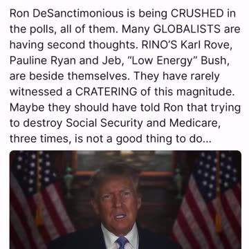 TRUMP❤️🥇CALLS OUT GLOBALIST POLITICIANS AND TRAITOR RINOS💙🇺🇸🎭🎪