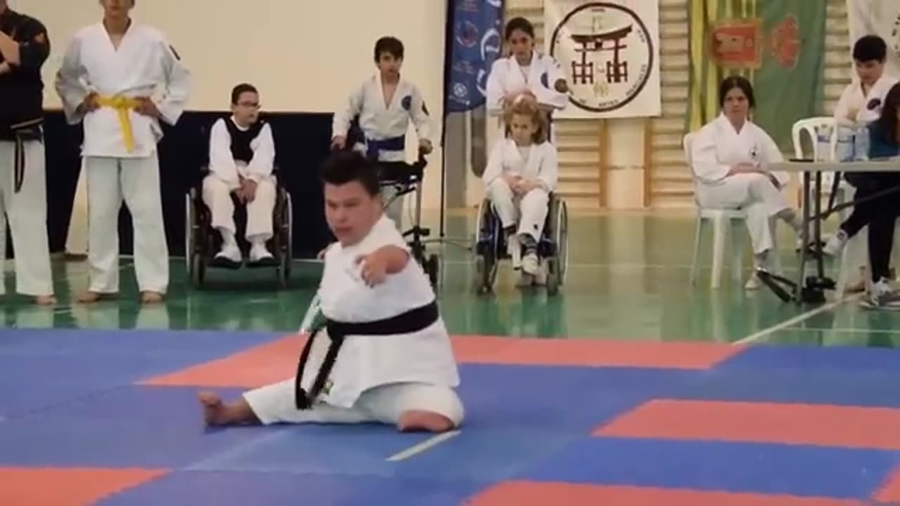 Adapted Karate - Disability Karate Federation. This is the Kata Empi