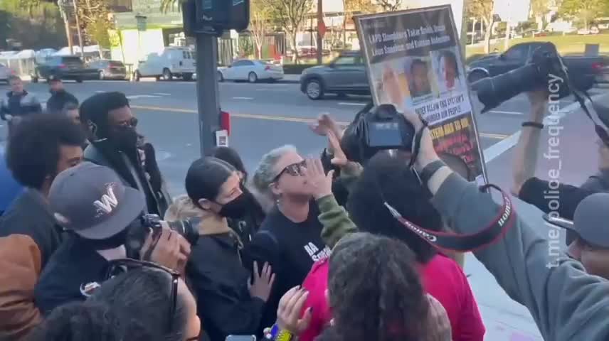 BLM Rally Outside Los Angeles, California City Hall