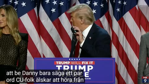 # 1214 - Donald Trumps segertal, SVENSKTEXTAT