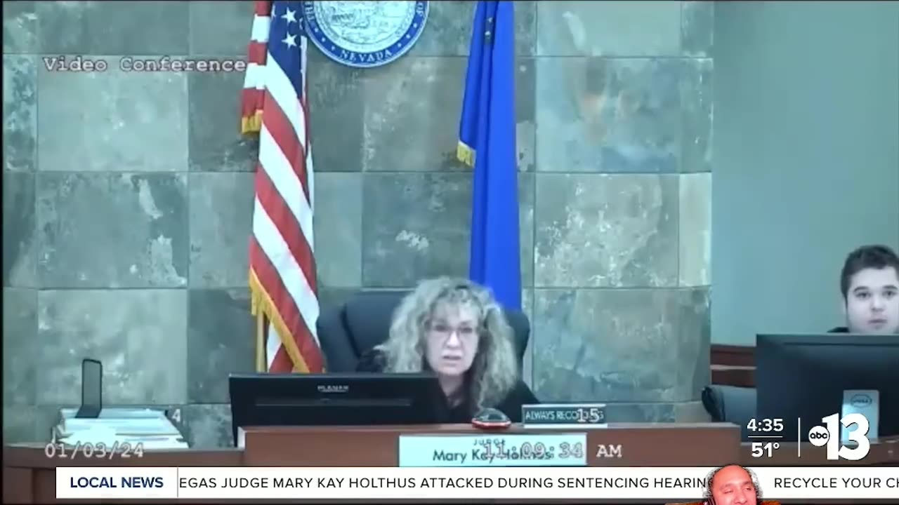 Las Vegas Lad Leaps at Judge New Year 2024!