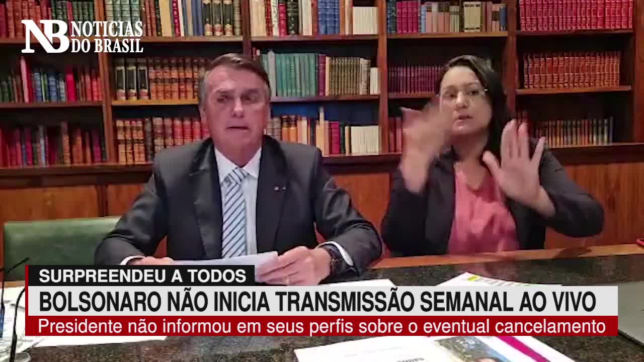 Bolsonaro surpreende e tradicional Live Semanal não é transmitida