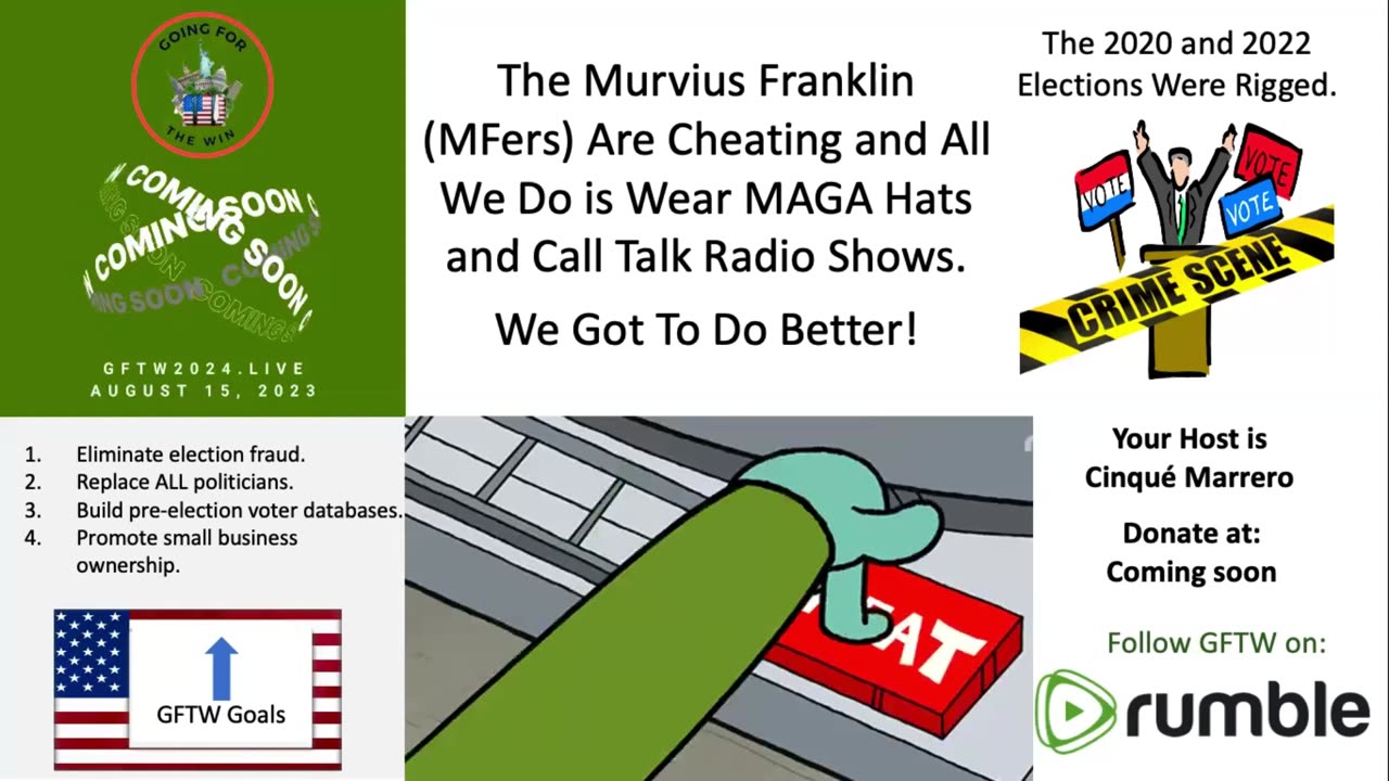 Murvius Franklins (MFers) Are Cheating and All We Do is Wear MAGA Hats and Call Talk Radio Shows