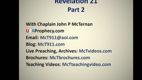 Bible Teaching: Revelation 21 (New Jerusalem) Part 2