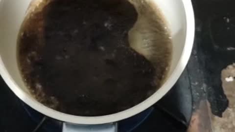 cooking coffee to warm the body