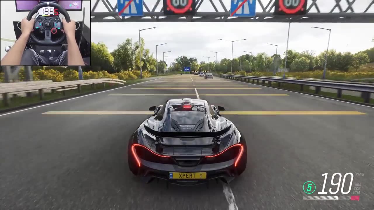 McLaren P1 - Forza Horizon 4 | Logitech g29 gameplay