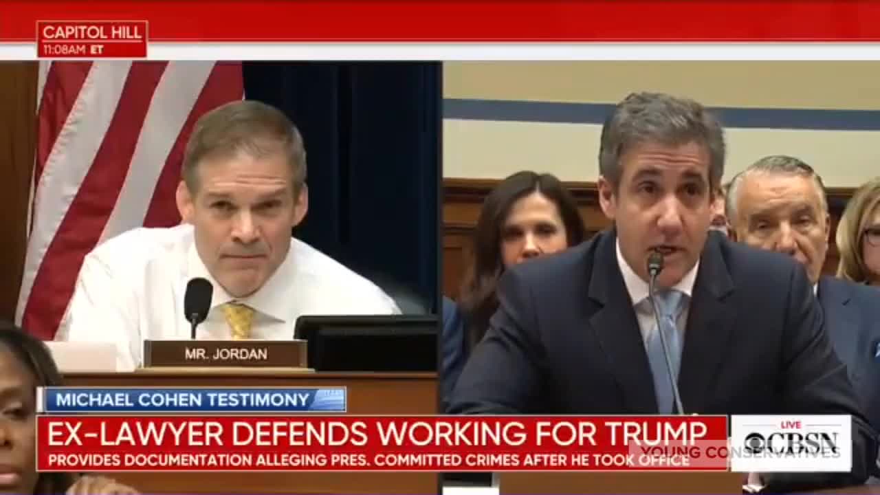 Jim Jordan Rips Michael Cohen Apart