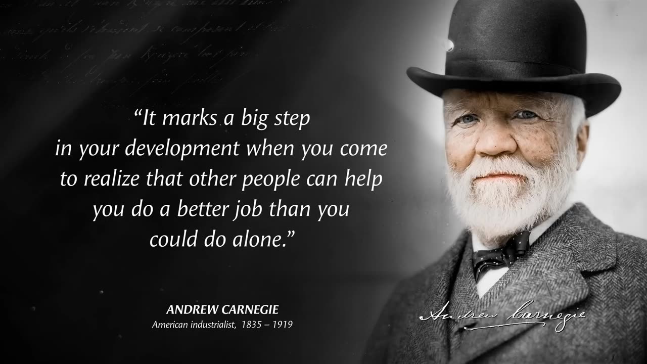 $5 Billion Man Andrew Carnegie's Quotes which are better known in youth to not to Regret in Old Age