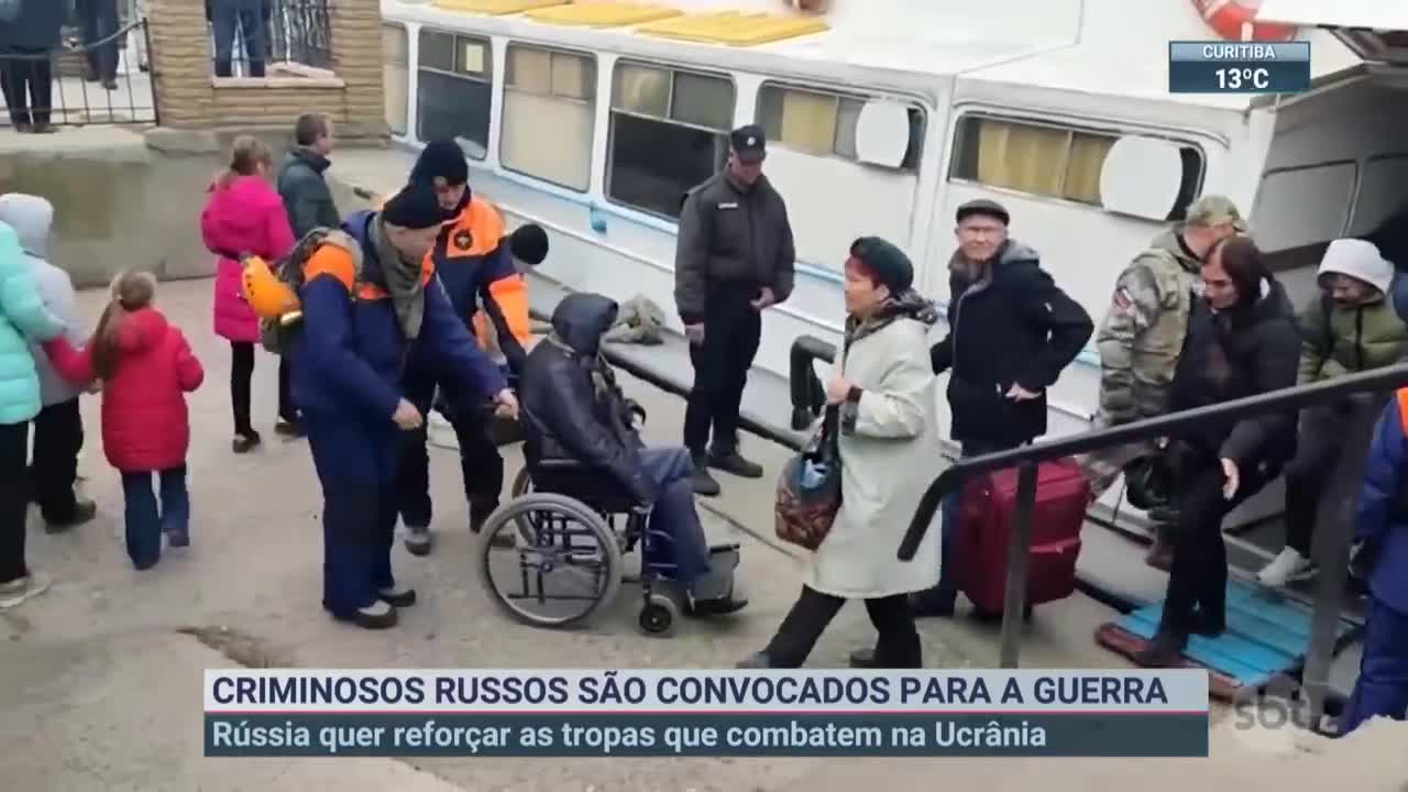 Criminosos russos são convocados para guerra na Ucrânia | SBT Brasil (04/11/22)