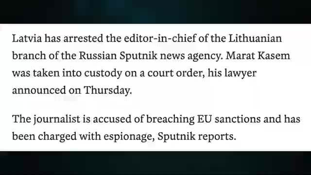 Putin Christmas truce. Latvia arrests Sputnik Editor-in-chief. Professor Hillary. CNN Kinzinger. U/1