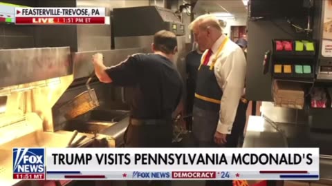 PRESIDENT TRUMP WORKING MCDONALDS VIDEO15 #TRUMP24