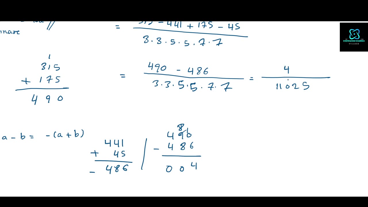 Mix av - Addition,Subtraktion,Multiliplikation,Division: Part 8: Exempel 2