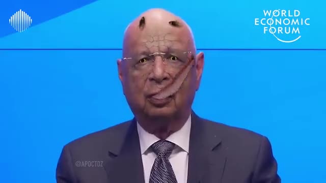 Klaus Schwab image through the eyes of people who didn't take the mRNA injections