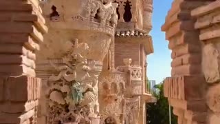 Spanish Colomares Castle, located in the province of Malaga