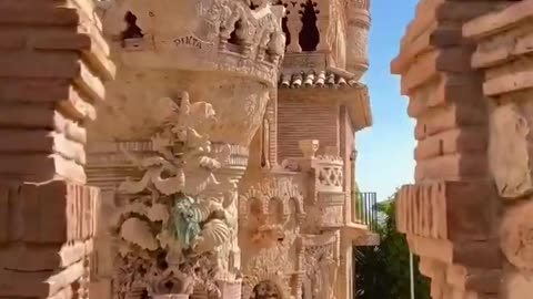 Spanish Colomares Castle, located in the province of Malaga