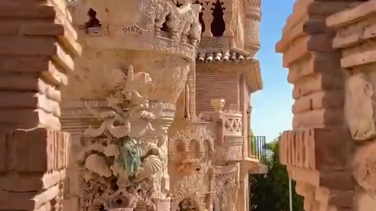 Spanish Colomares Castle, located in the province of Malaga