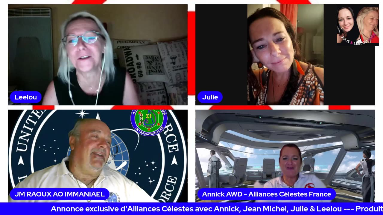 Annonce Exclusive d'Alliances Célestes avec Annick, Jean Michel, Julie & Leelou 19/09