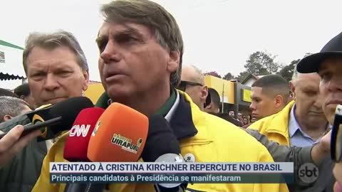 Presidenciáveis se manifestam sobre atentado contra Cristina Kirchner | SBT Brasil (02/09/22)