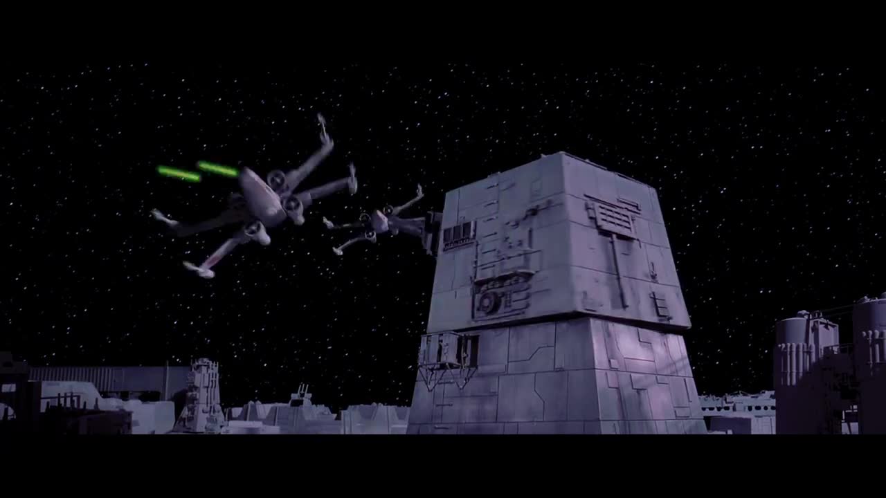 4K HDR • Rebel Fighters vs. Death Star - Star Wars Ep. 4 (1977) [FLASH WARNING. CAN INDUCE SEIZURES]