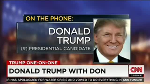 Donald Trump One-On-One Interview With Don Lemon CNN 1-20-2016