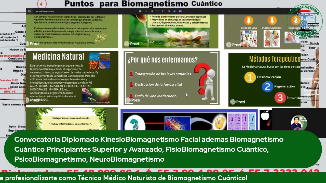 Sanación Holística del Técnico Medico Naturopata de Biomagnetismo Cuántico Energías de la Naturaleza