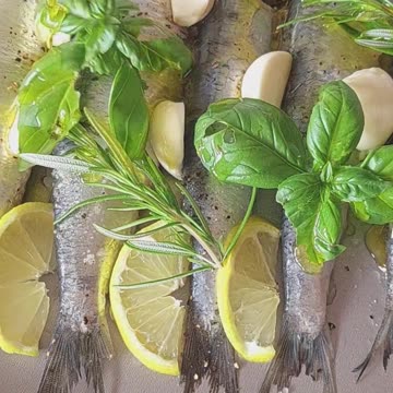 Oven Grilled Fresh Sardines #fish #food #cooking #homecooking #recipe