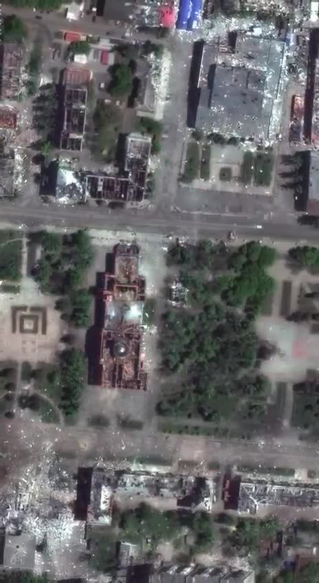 The process of turning Bakhmut into Artemovsk. (russian name)