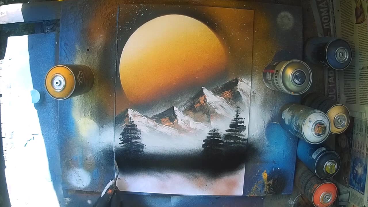 Unknown World - Spray Paint Art