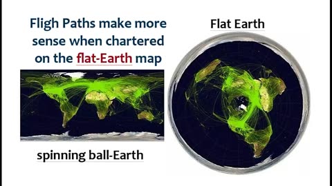 FLAT EARTH WARTIME MAP, RADARS, FLIGHT PATHS