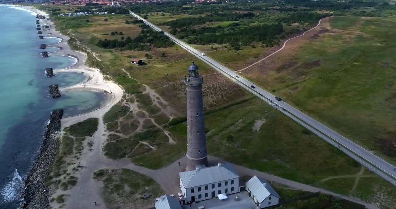 SKAGEN, Denmark - where the Baltic meets the North Sea (drone, 4K)