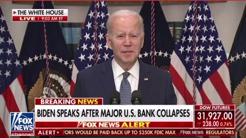 Joe Biden is to be blamed for causing the bank crisis